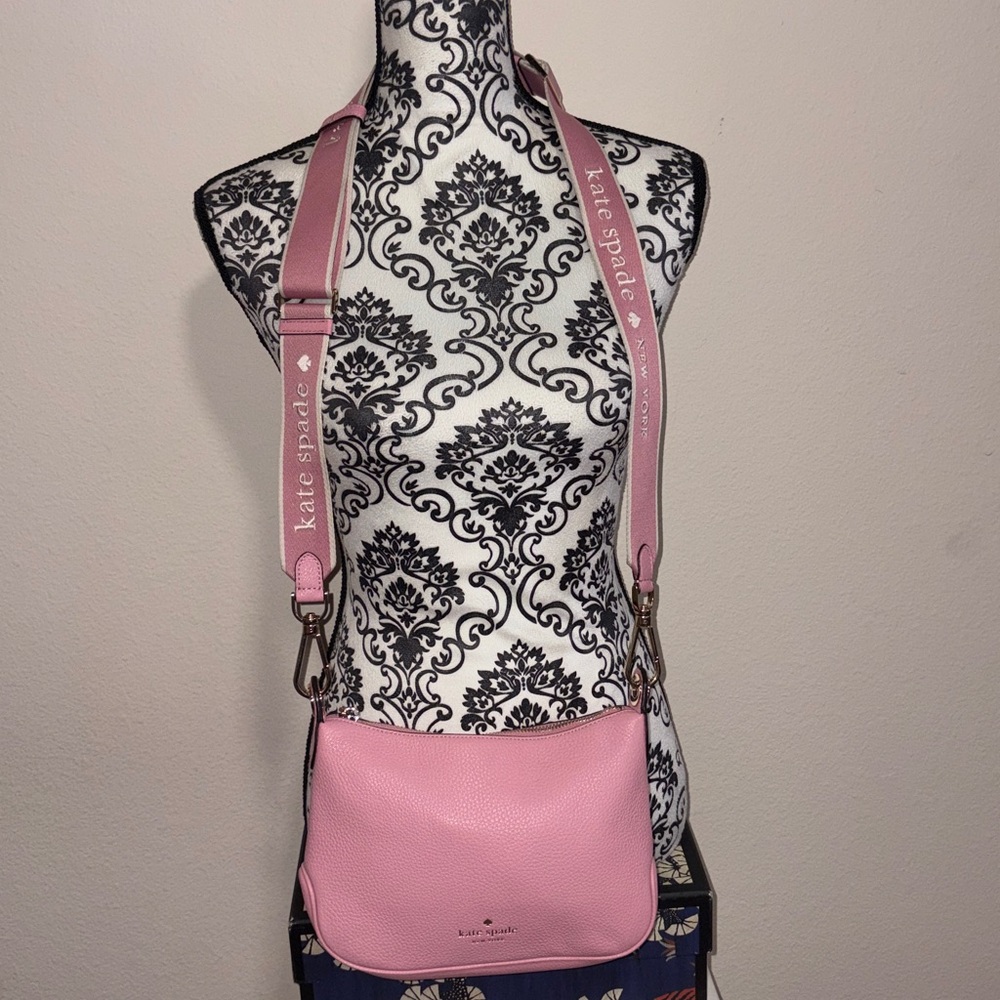 KATE SPADE NEW YORK PEBBLED LEATHER BRIGHT CAR ROSIE SMALL CROSSBODY BAG - Picture 3 of 15